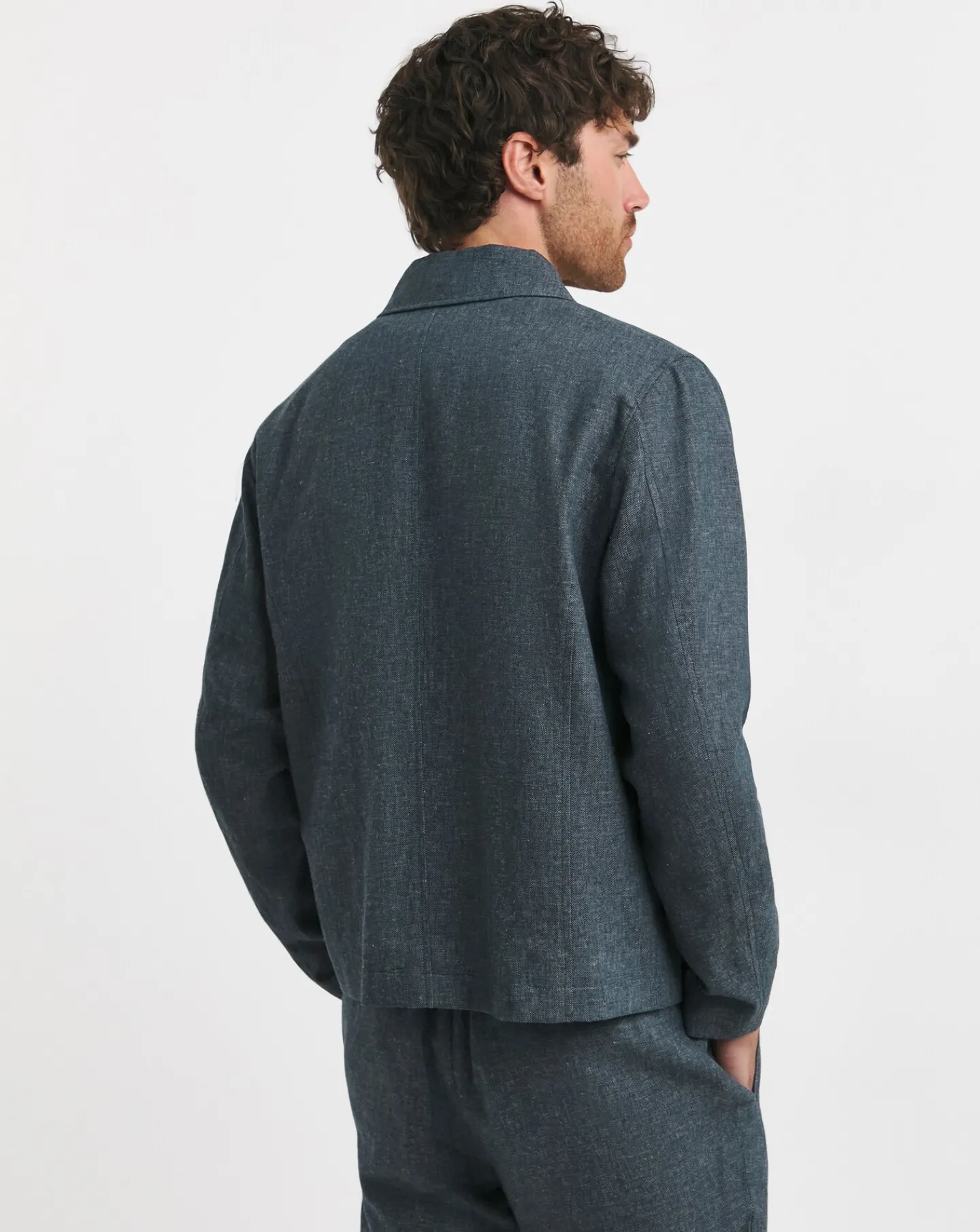 Jacamo Tailored Chambray Button Jacket