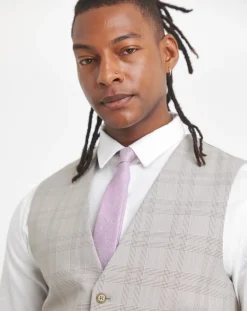 Jacamo Tailored Check Suit Waistcoat