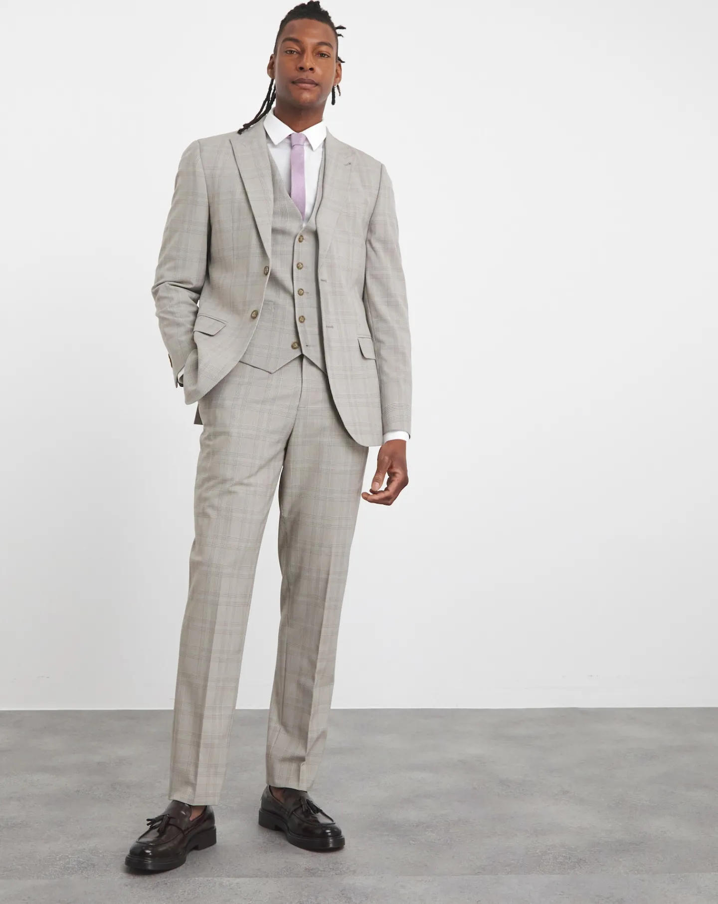 Jacamo Tailored Check Suit Waistcoat