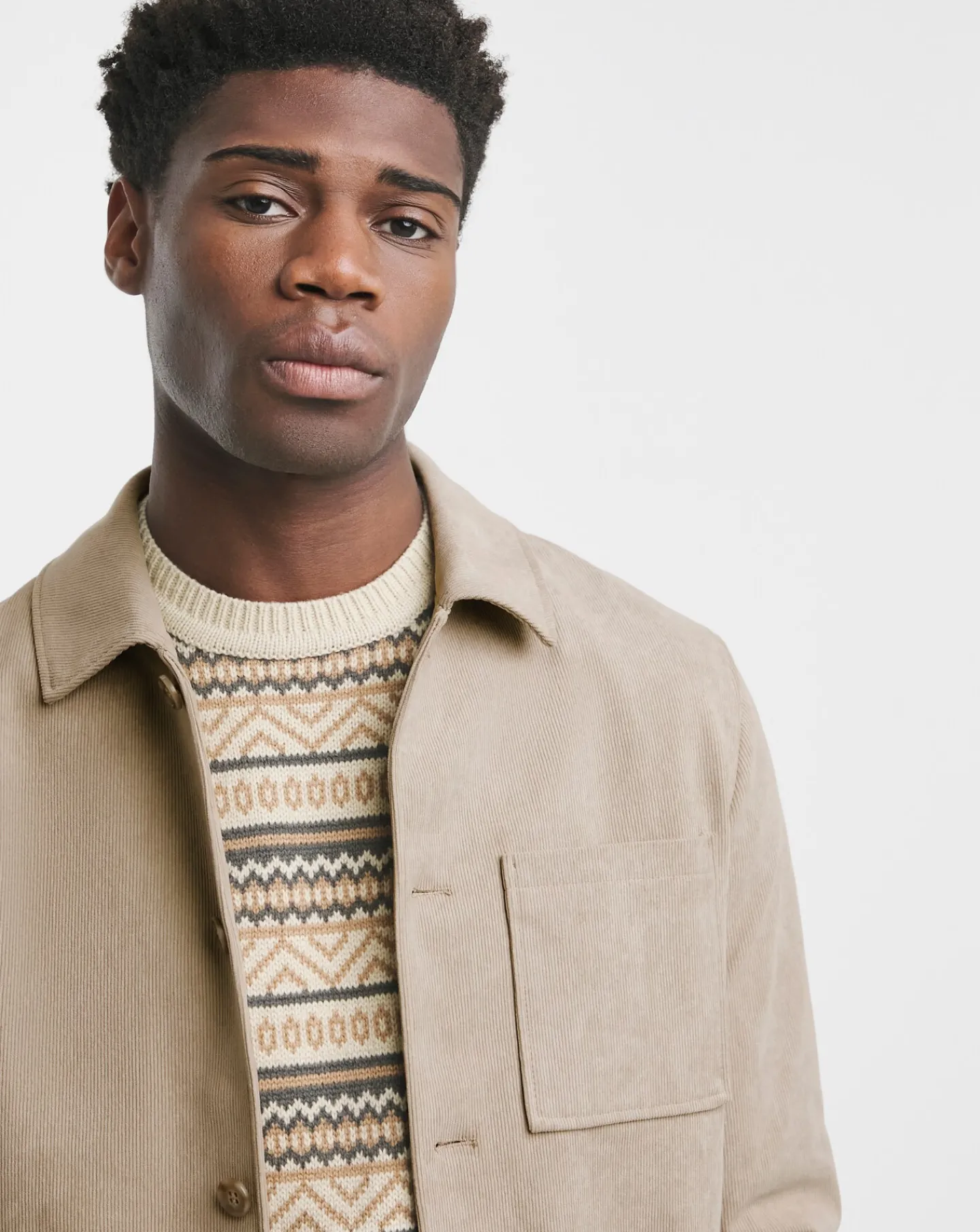 Jacamo Tailored Cord Zip Harrington Jacket