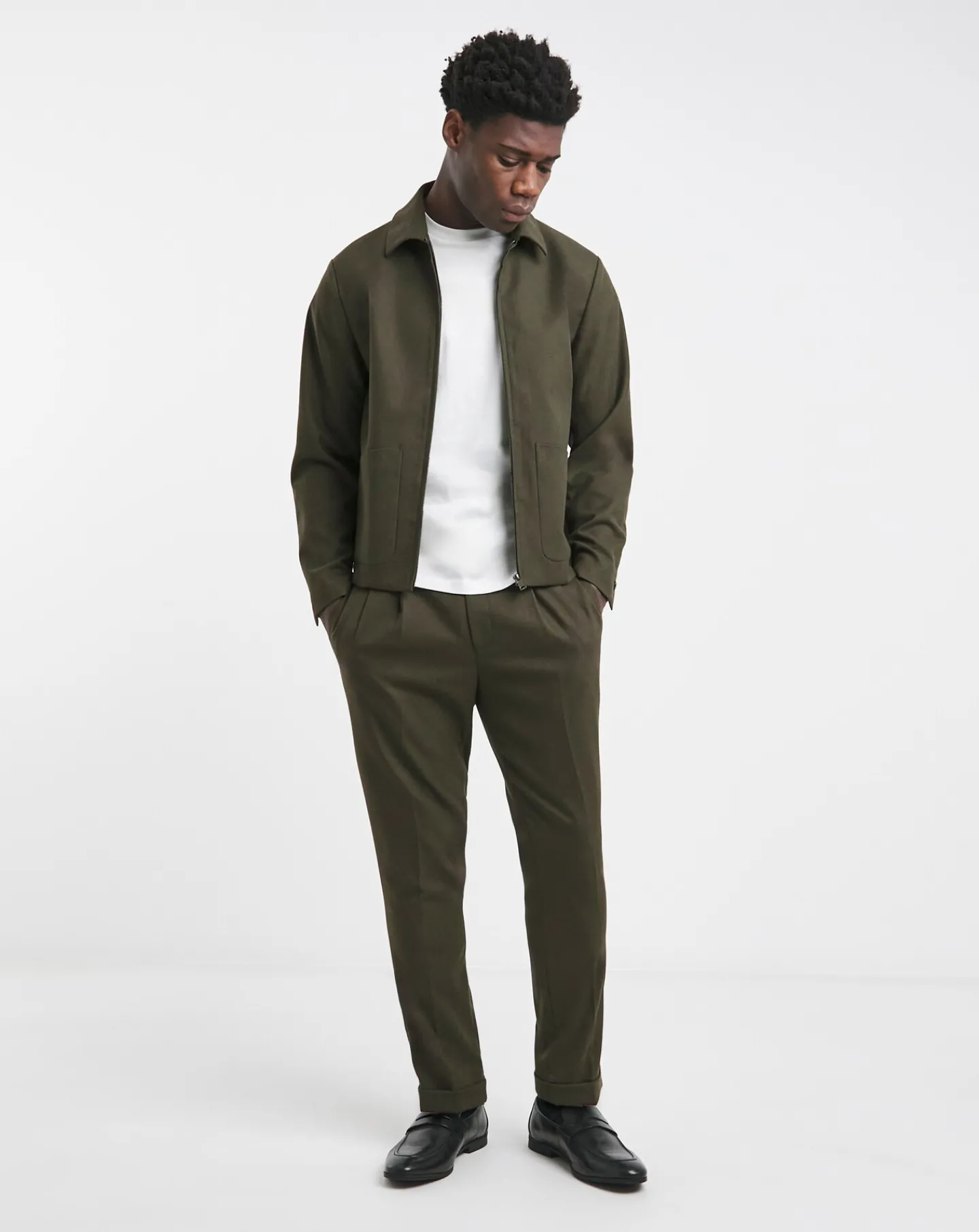 Jacamo Tailored Flannel Pleat Front Trouser
