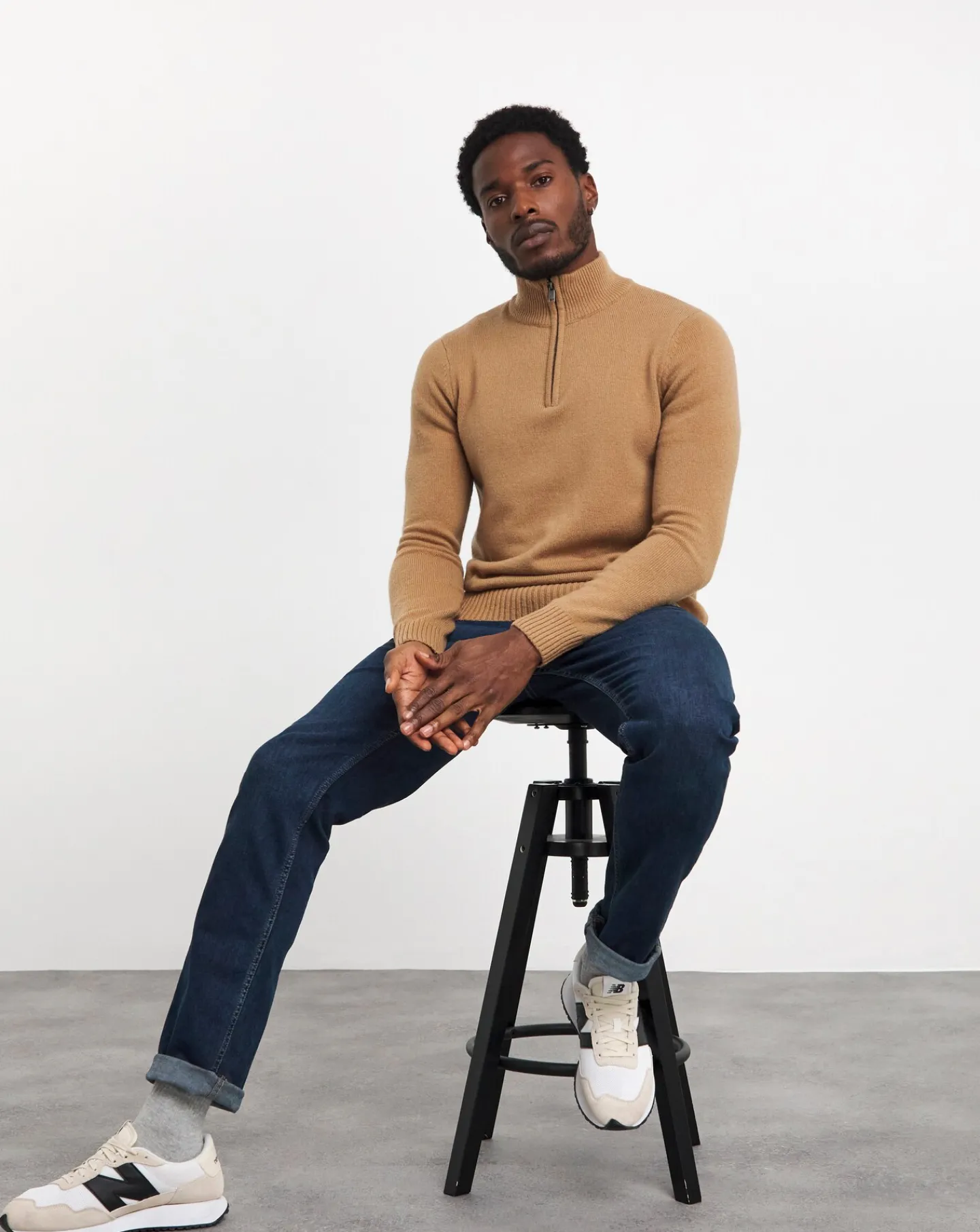 Jacamo Lambswool Funnel Neck