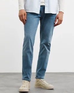 Jacamo Tapered Fit Stretch Jeans Light Wash