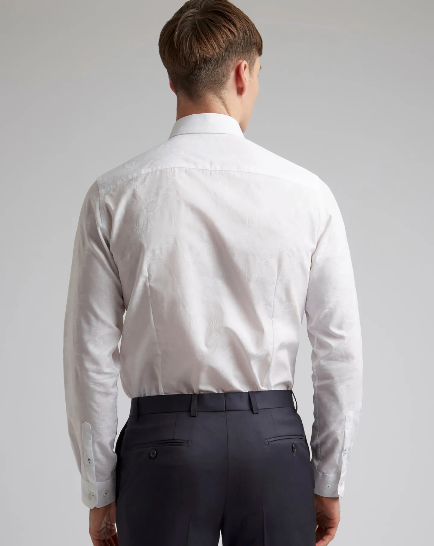 Ted Baker Floral Jacquard Slim Fit Shirt