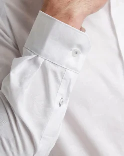 Ted Baker Floral Jacquard Slim Fit Shirt