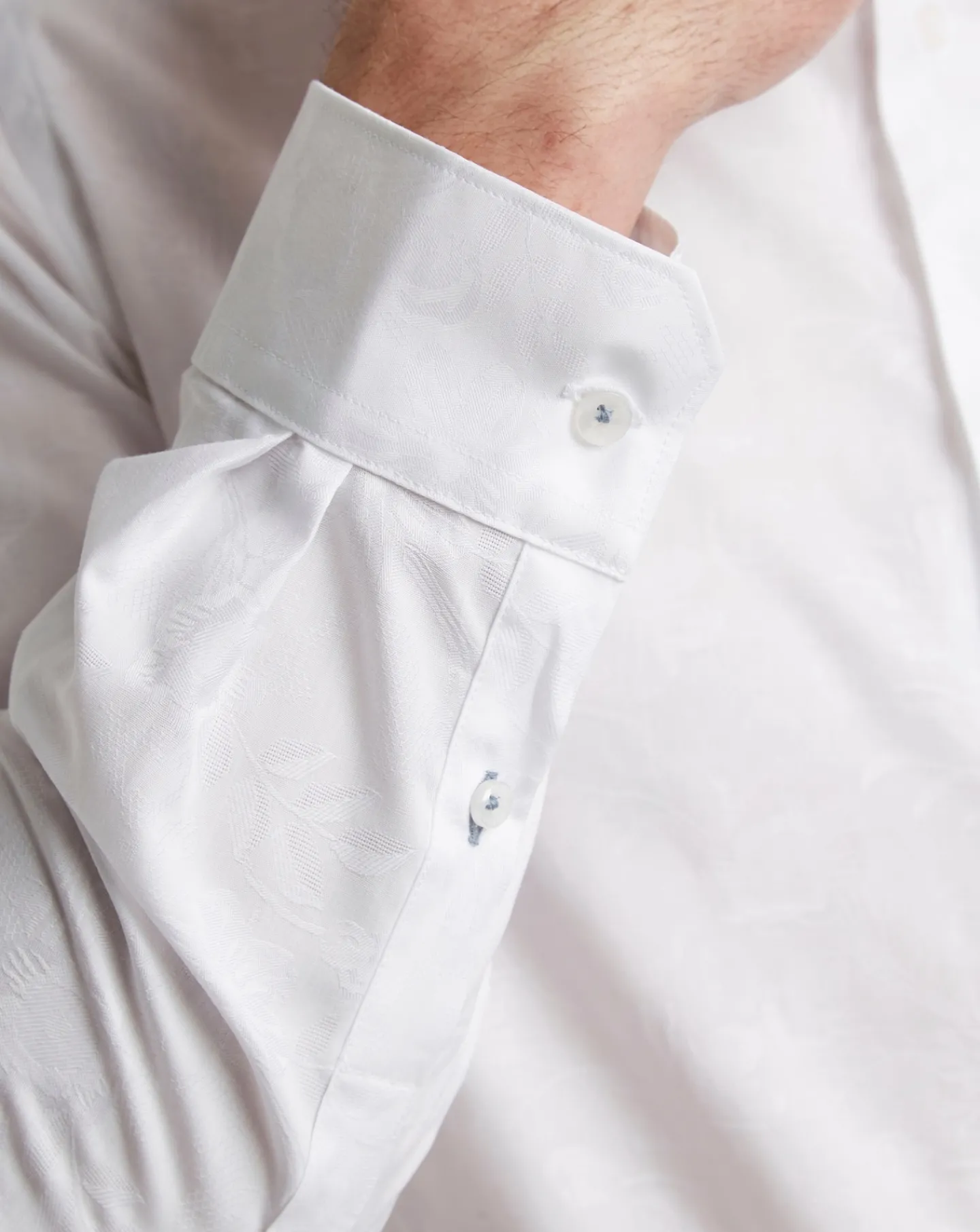 Ted Baker Floral Jacquard Slim Fit Shirt