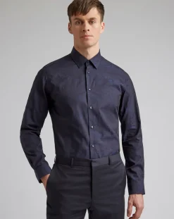 Ted Baker Floral Jacquard Slim Fit Shirt