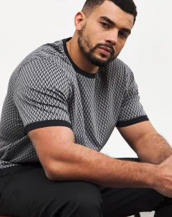 Ted Baker Geo Print Crew Neck Tshirt