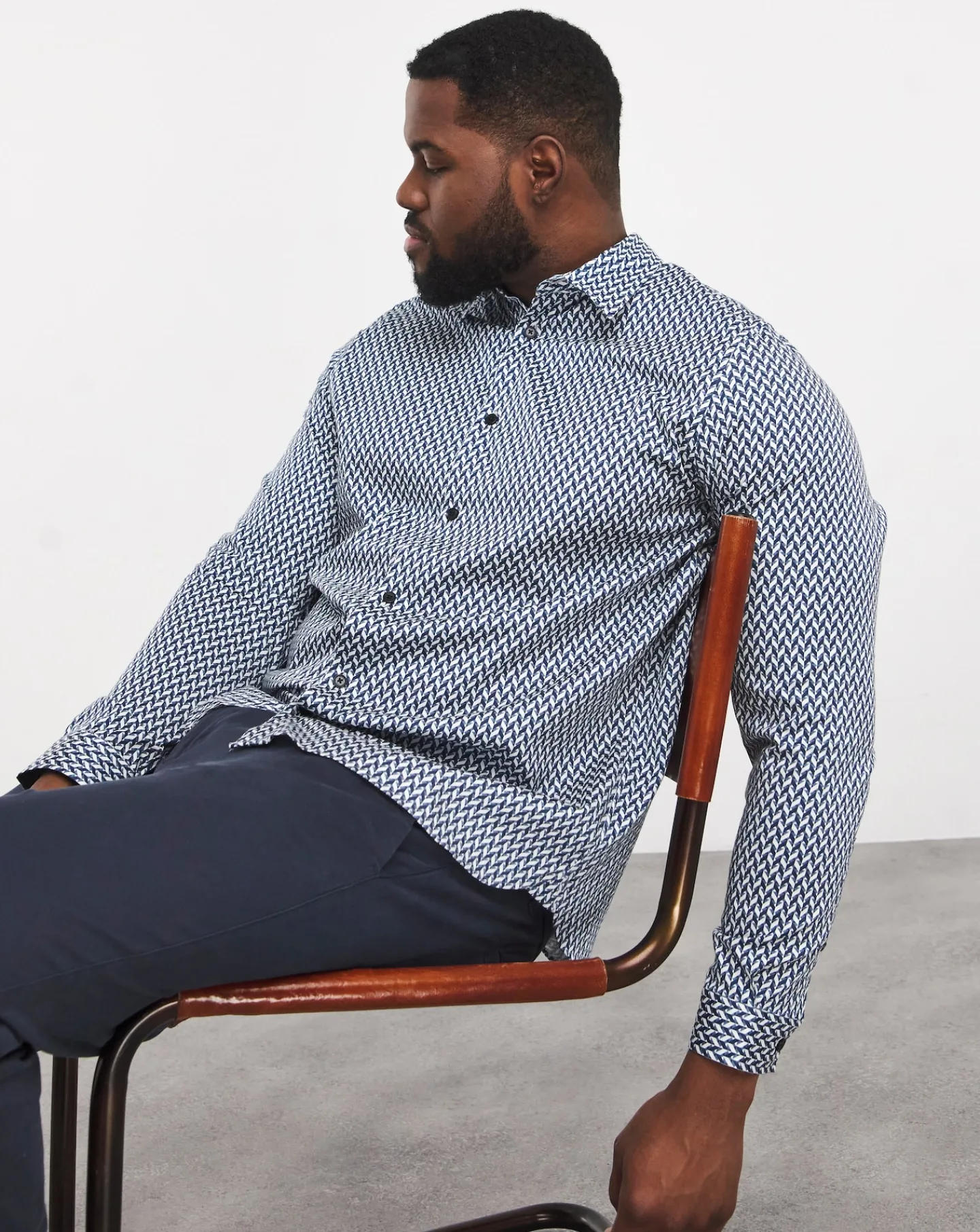 Ted Baker Laceby Geo Print Long Sleeve