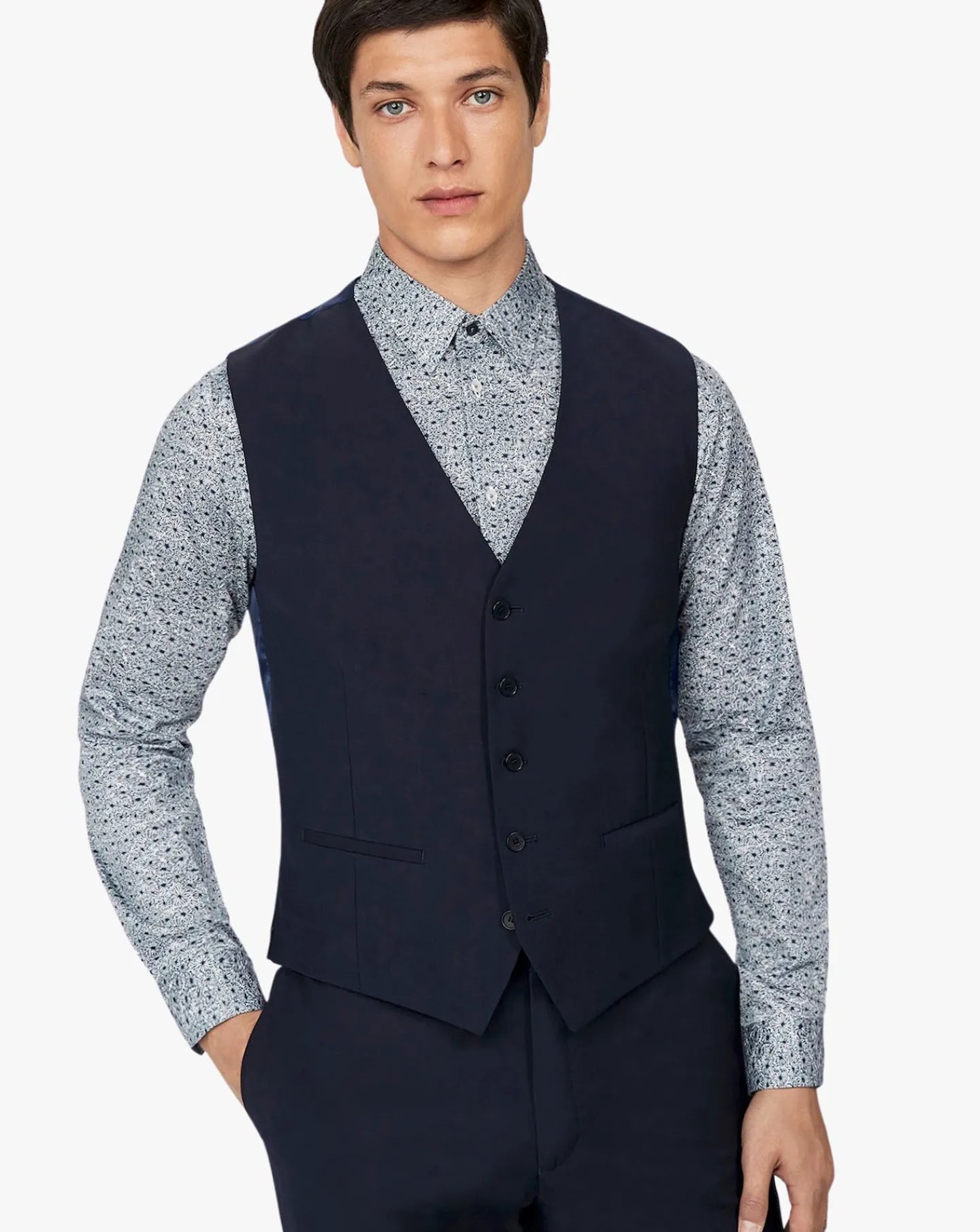 Ted Baker Regular Fit Panama Waistcoat