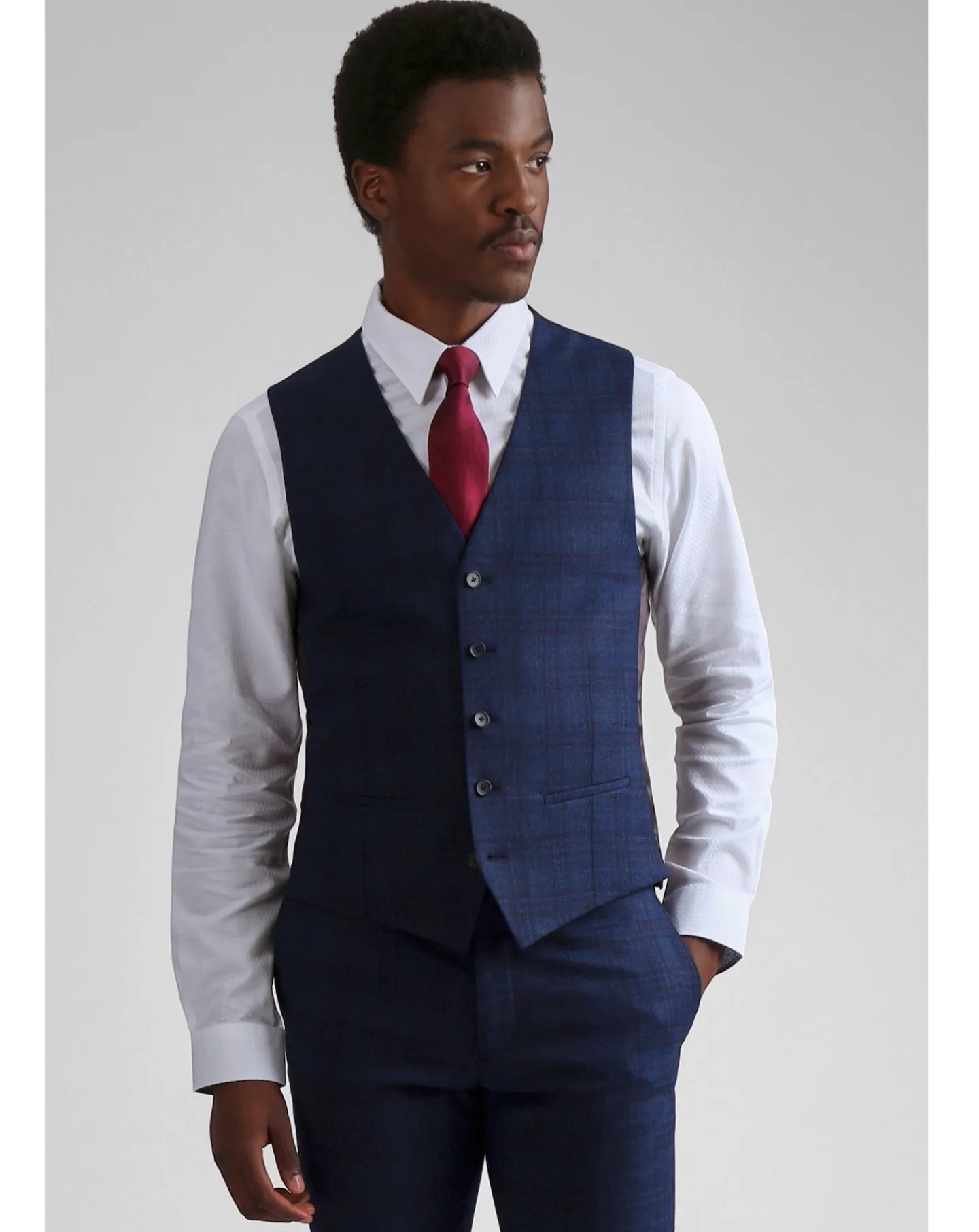 Ted Baker Slim Check Waistcoat