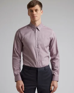 Ted Baker Textured Dot Slim Fit Shirt