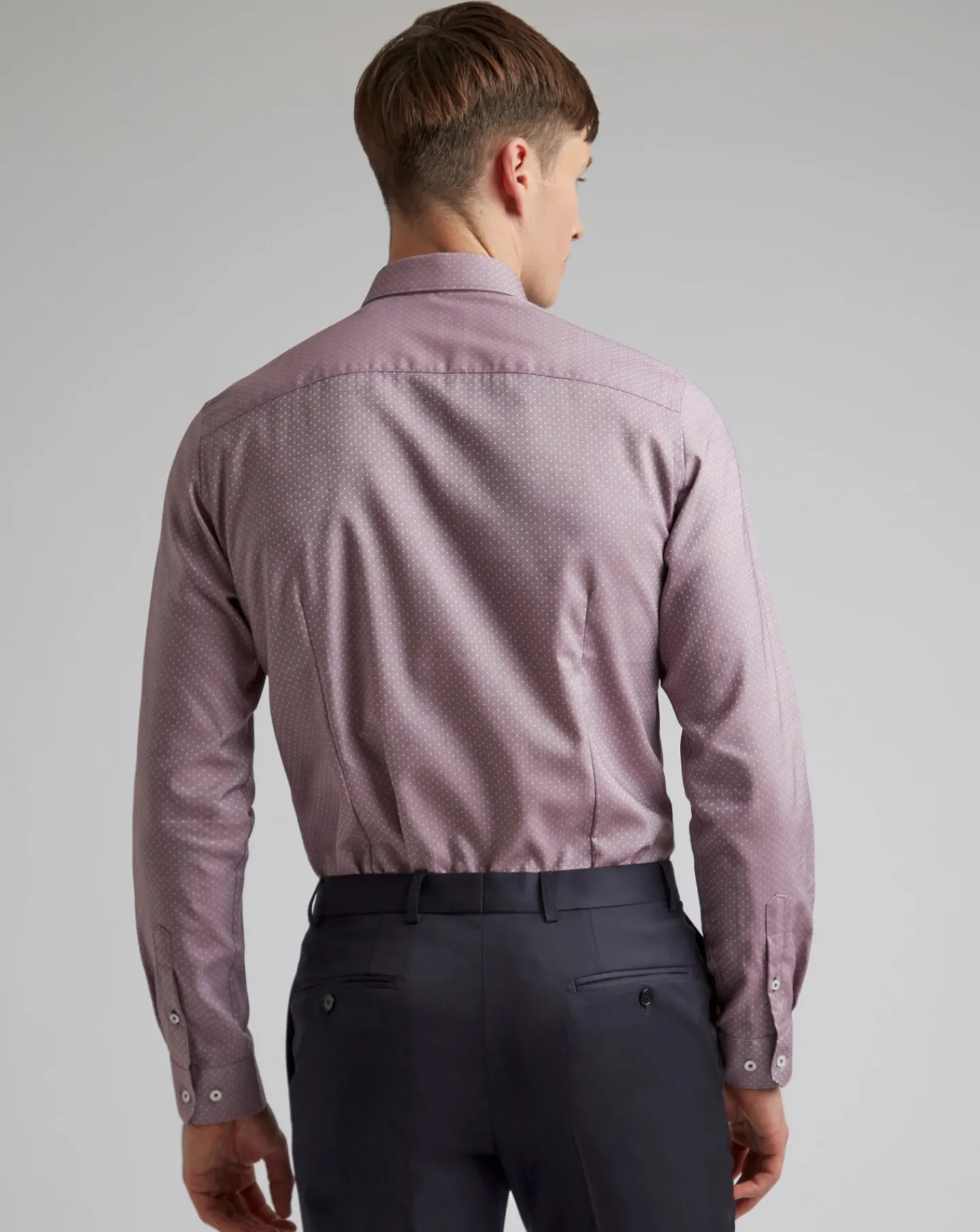 Ted Baker Textured Dot Slim Fit Shirt