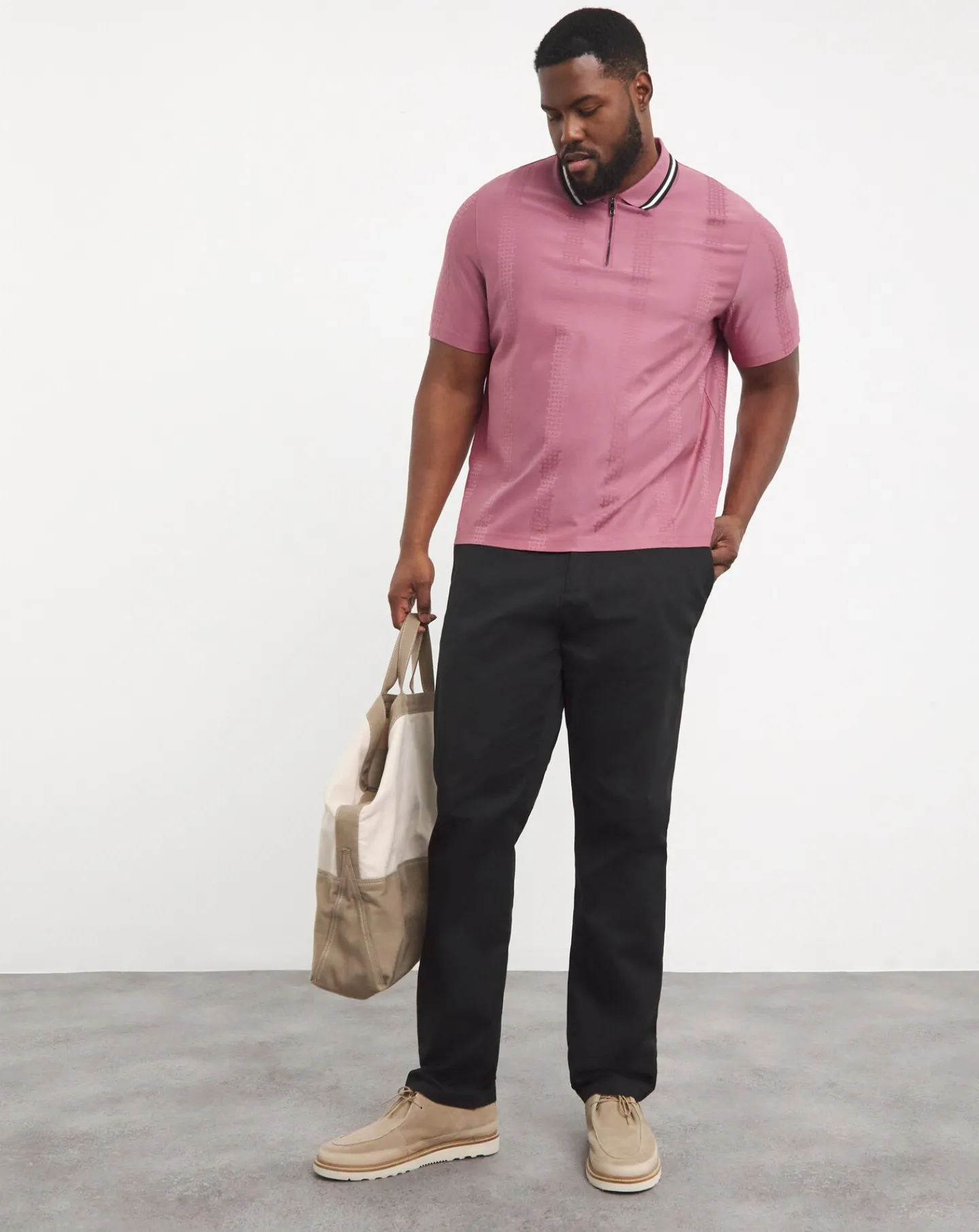 Ted Baker Zip Neck Orbite Polo Shirt