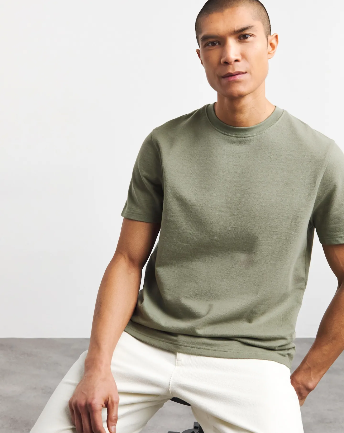 Jacamo Textured Crew Neck T-Shirt