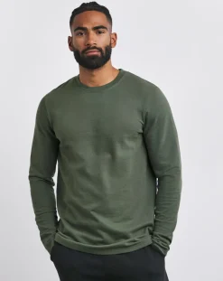 Jacamo Textured Long Sleeve T-Shirt Long