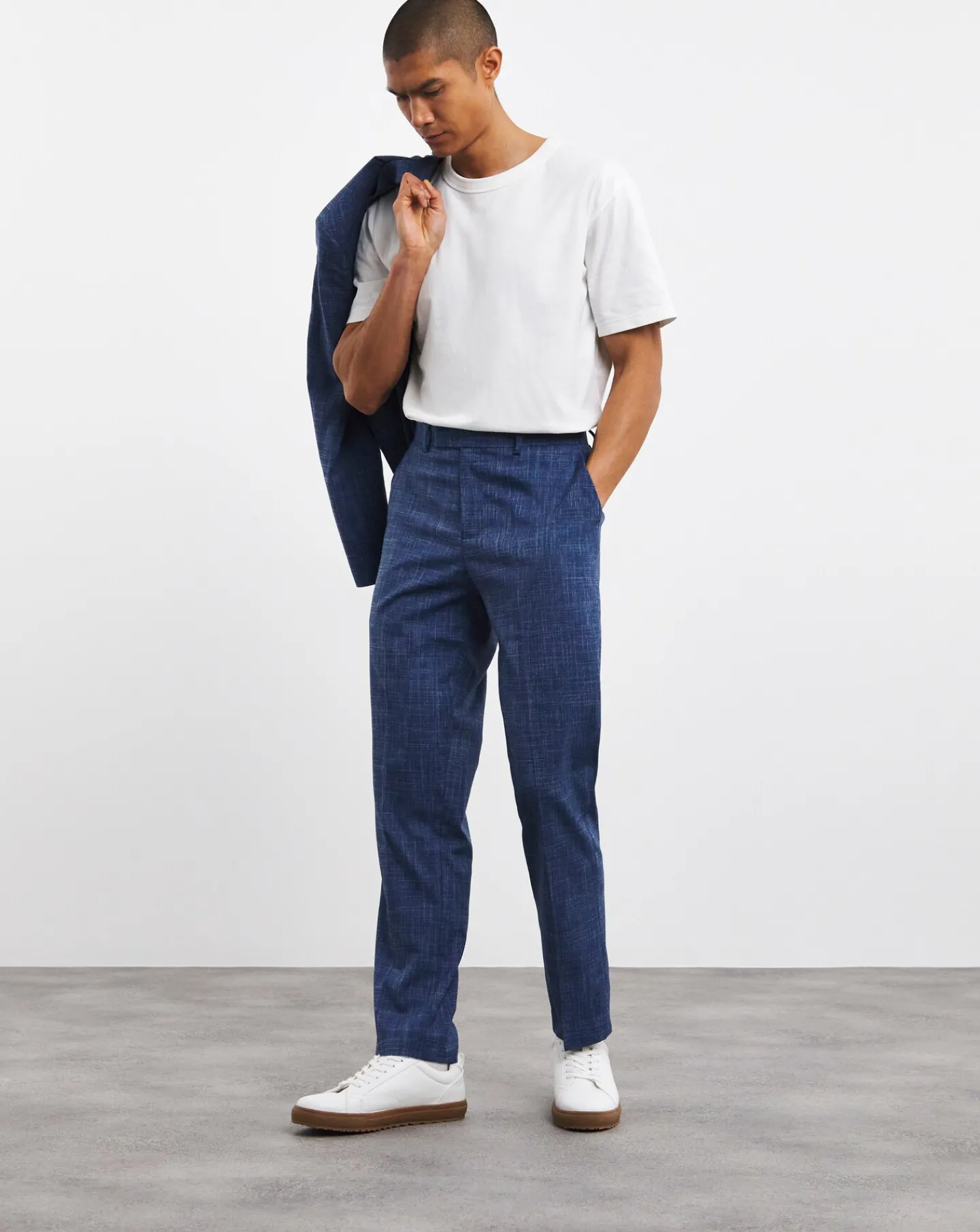 Jacamo Textured Regular Fit Suit Trouser