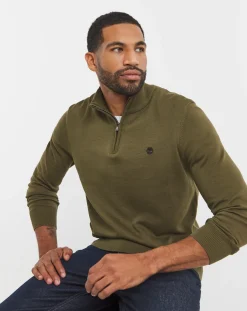 Timberland Cotton 1/4 Zip Jumper