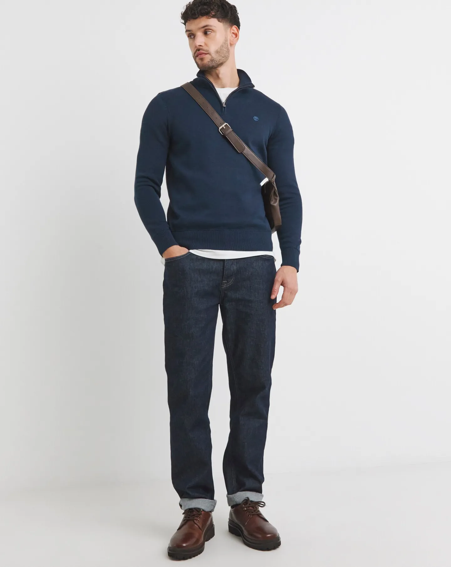 Timberland Cotton 1/4 Zip Jumper