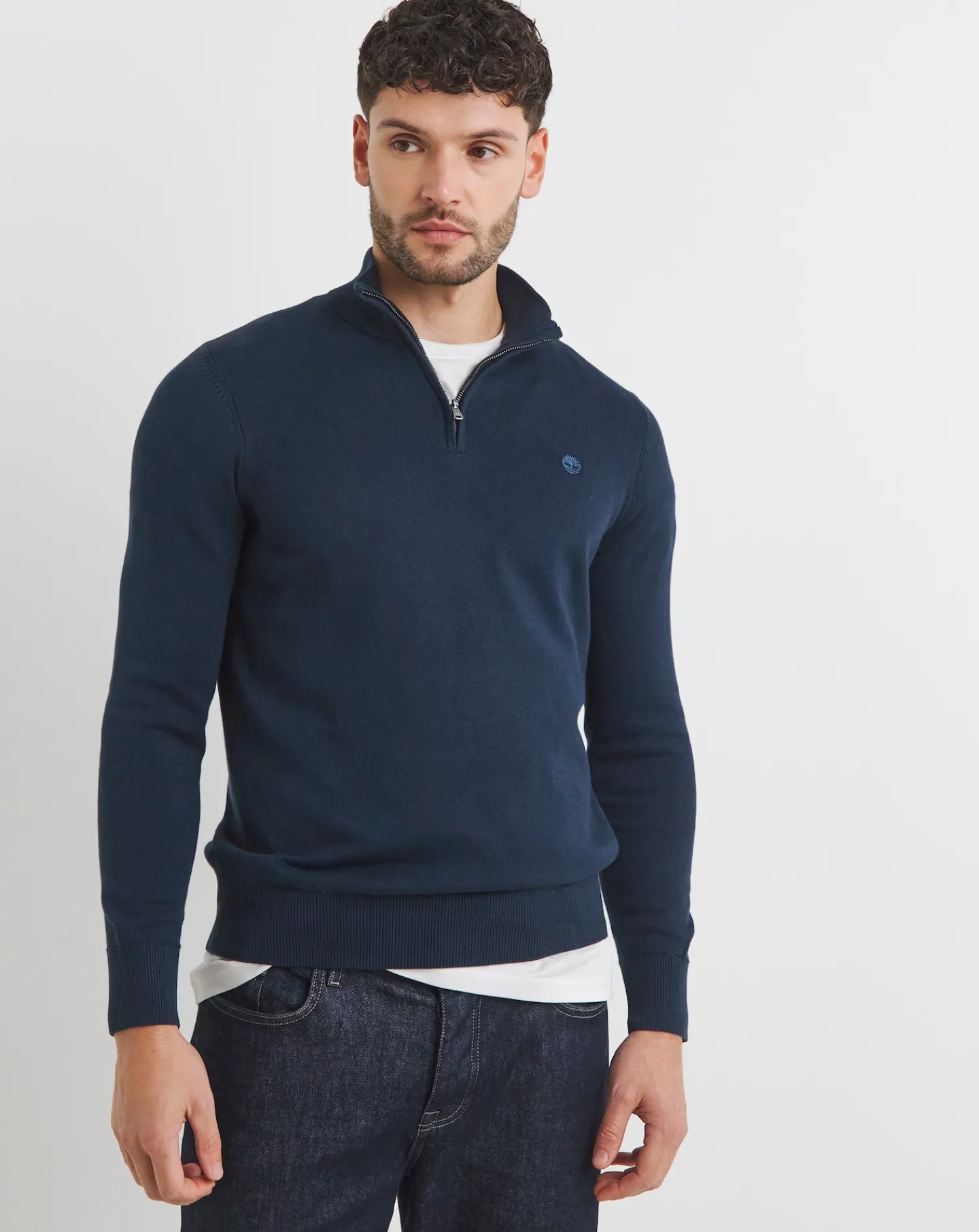 Timberland Cotton 1/4 Zip Jumper