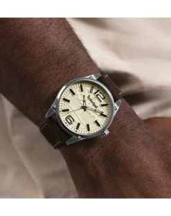 Timberland Ripley Z & Cream Strap Watch