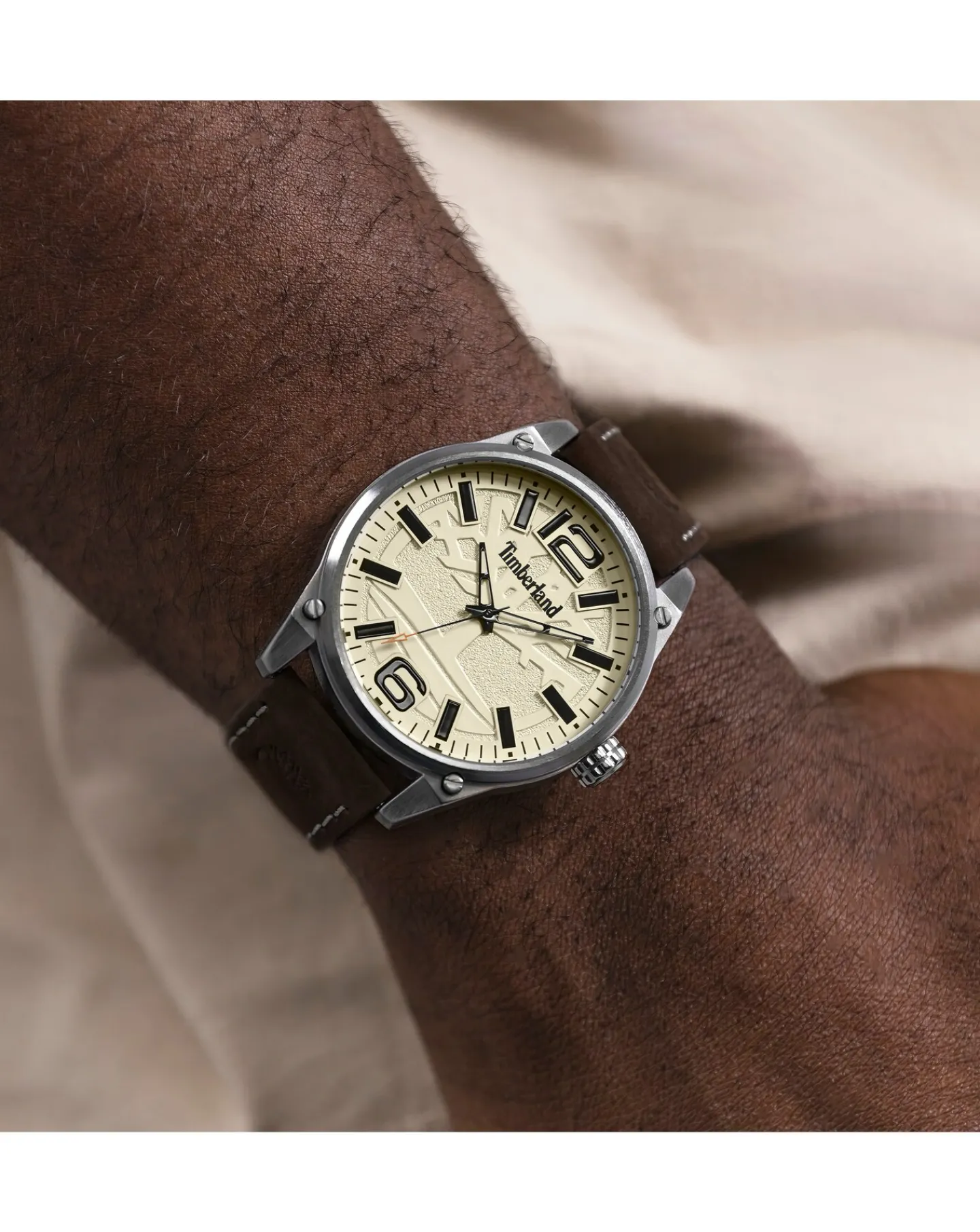Timberland Ripley Z & Cream Strap Watch