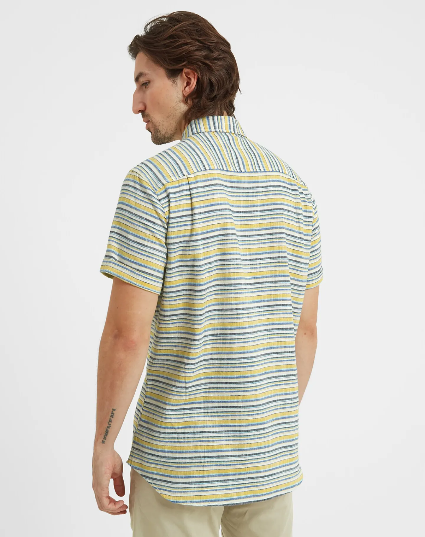 Tog 24 Tog24 Harold Mens Ss Stripe Shirt