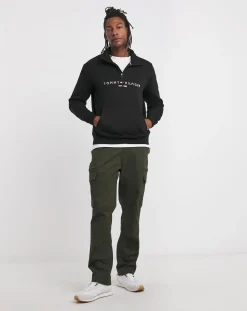 Tommy Hilfiger Logo 1/4 Zip Sweatshirt