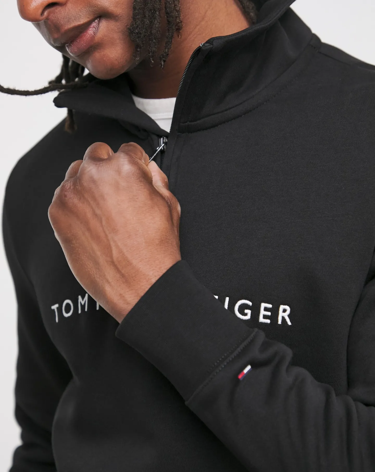 Tommy Hilfiger Logo 1/4 Zip Sweatshirt