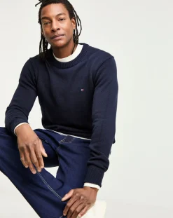 Tommy Hilfiger Chunky Cotton Crew Neck Jumper