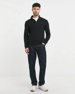 Tommy Hilfiger Cotton Cashmere Zip Through Cardigan