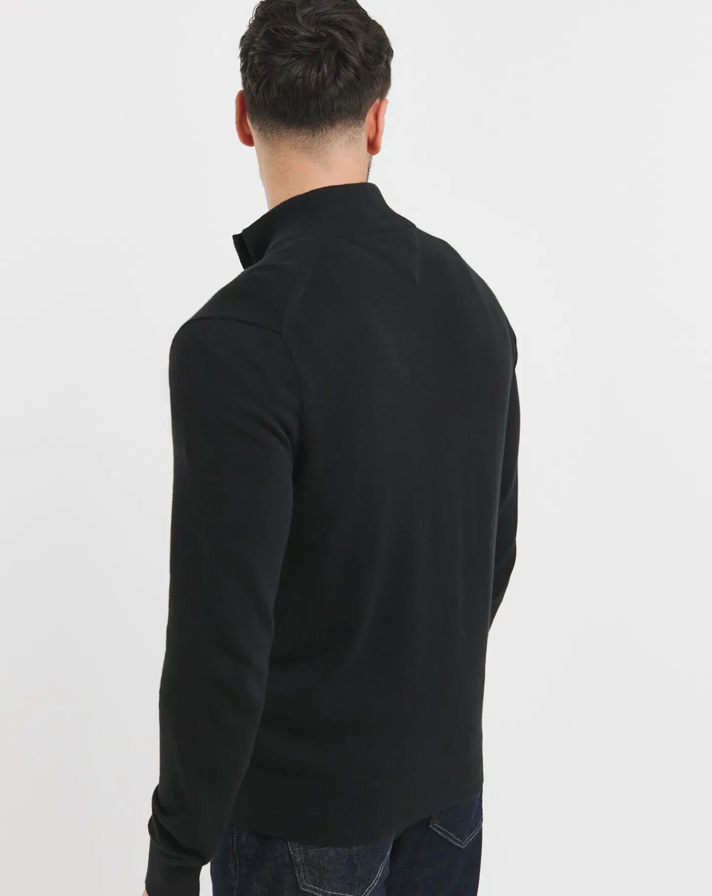 Tommy Hilfiger Cotton Cashmere Zip Through Cardigan