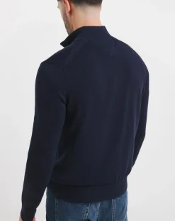 Tommy Hilfiger Cotton Cashmere Quarter Zip Jumper