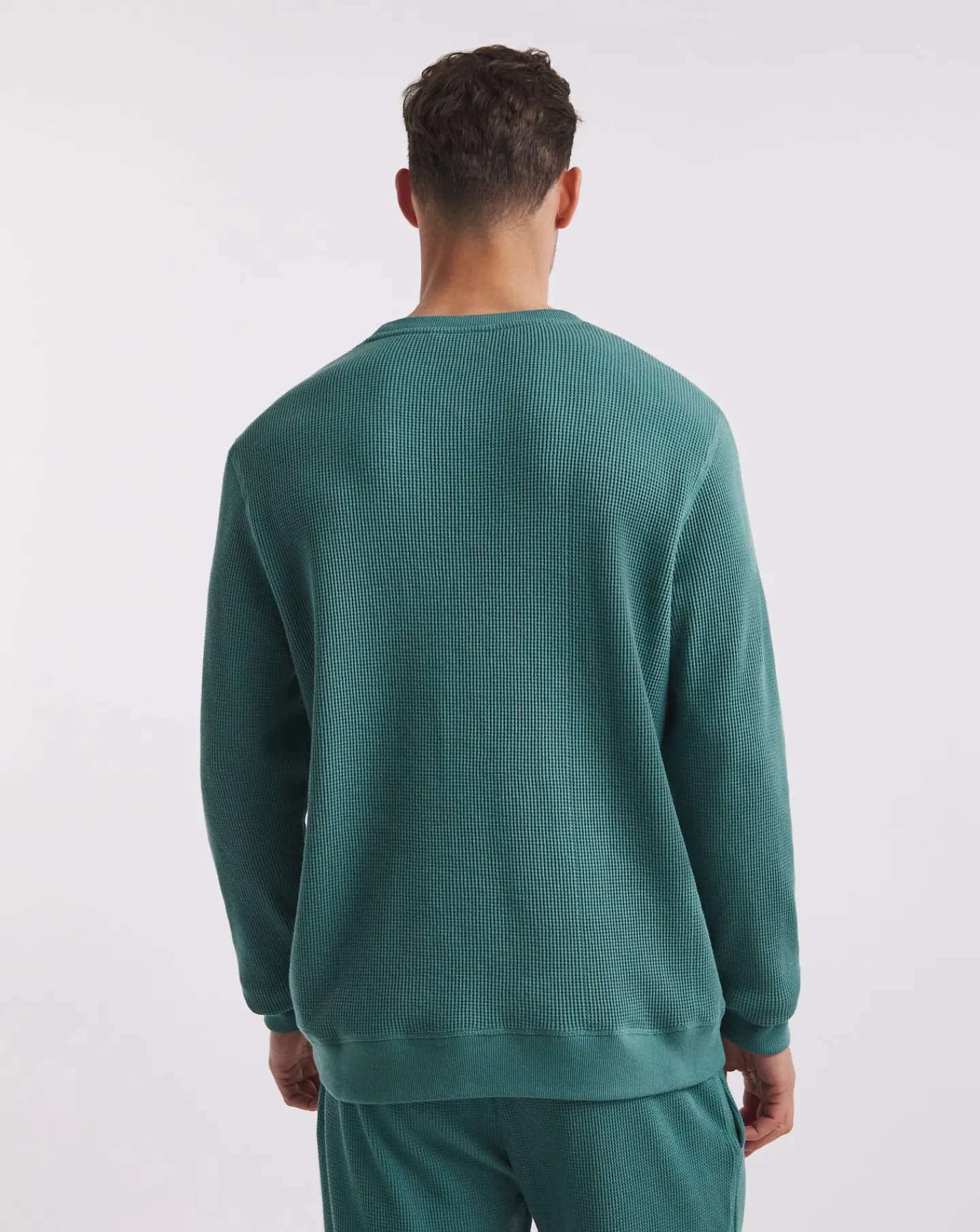 Tommy Hilfiger Green Waffle Lounge Top