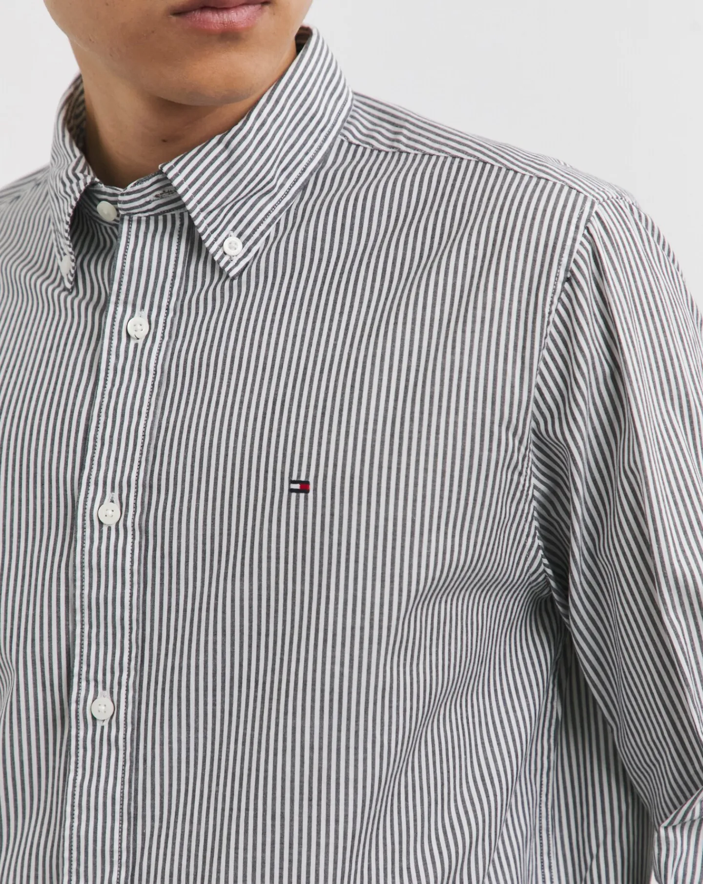 Tommy Hilfiger Navy Easy Stripe Long Sleeve Shirt