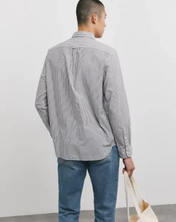 Tommy Hilfiger Navy Easy Stripe Long Sleeve Shirt