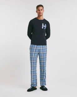 Tommy Hilfiger Flannel Pyjama & Slipper Set