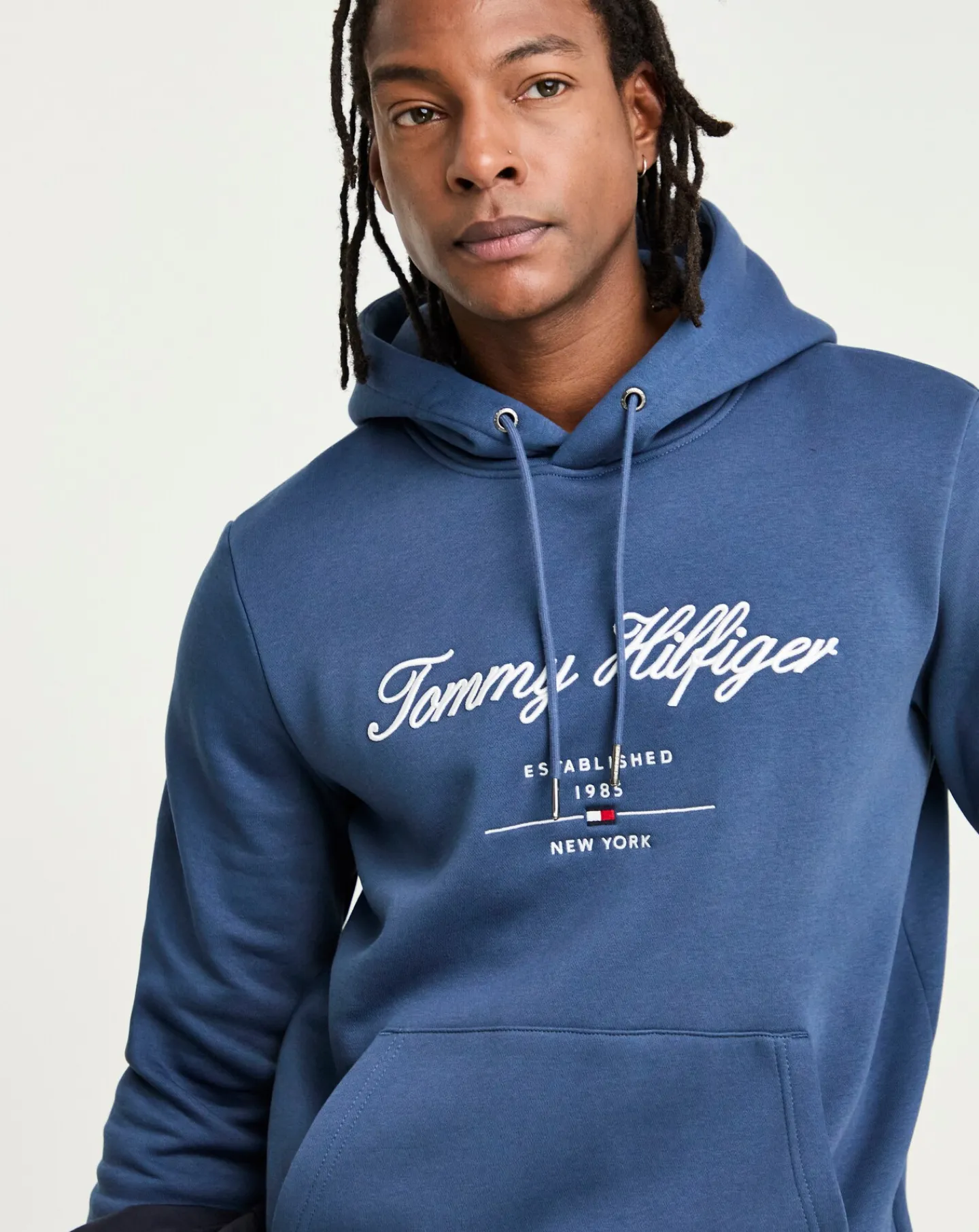 Jacamo Tommy Hilfiger Script Logo Hoodie