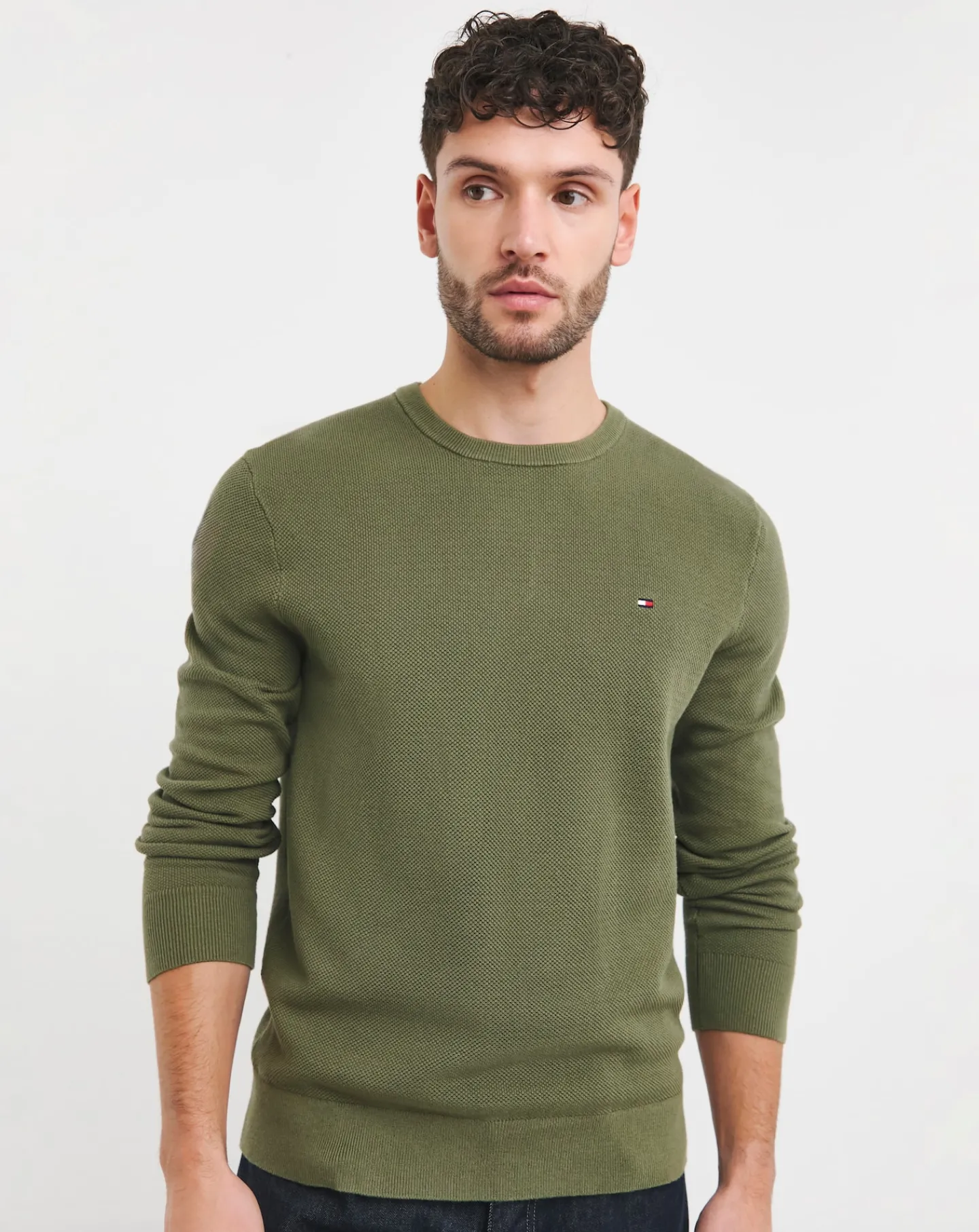 Tommy Hilfiger Structured Crew Neck Jumper