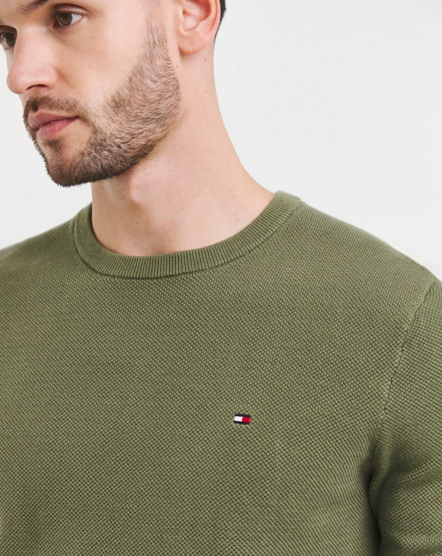 Tommy Hilfiger Structured Crew Neck Jumper