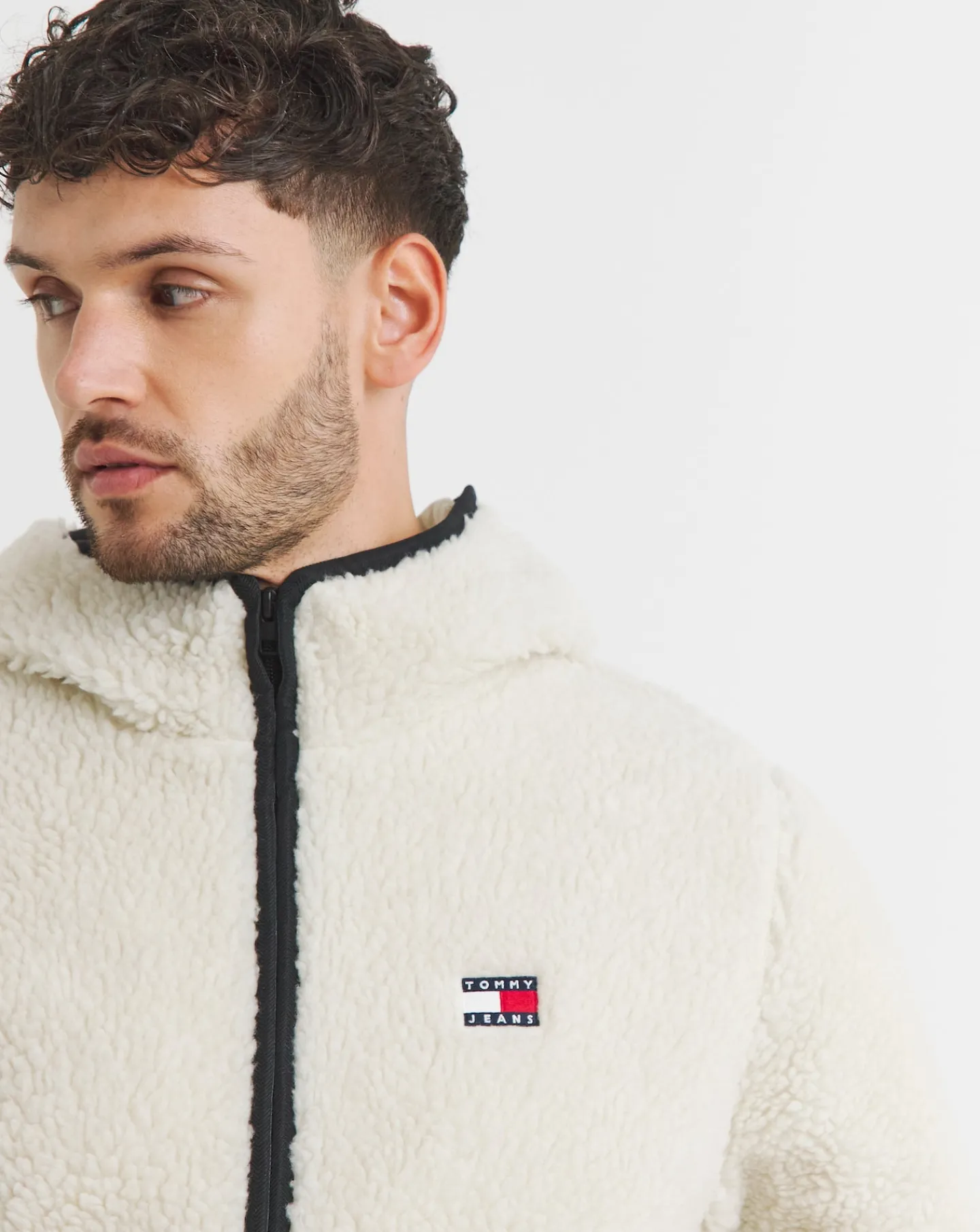 Tommy Jeans Badge Teddy Zip Jacket