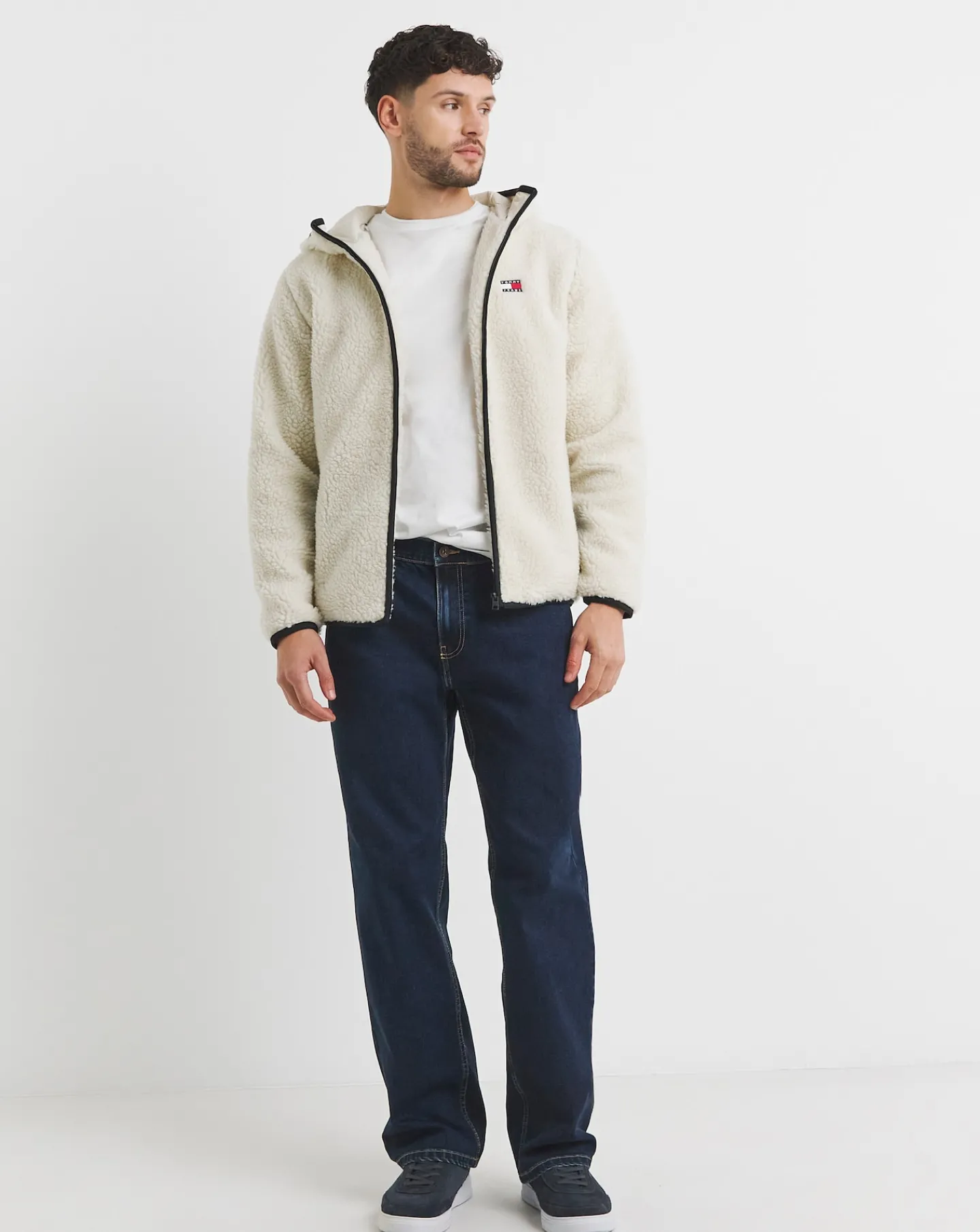 Tommy Jeans Badge Teddy Zip Jacket