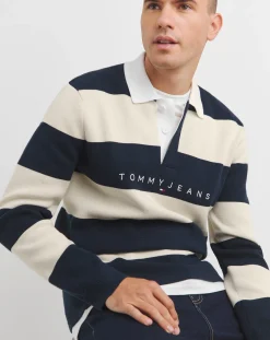 Tommy Jeans Striped Rubgy Polo