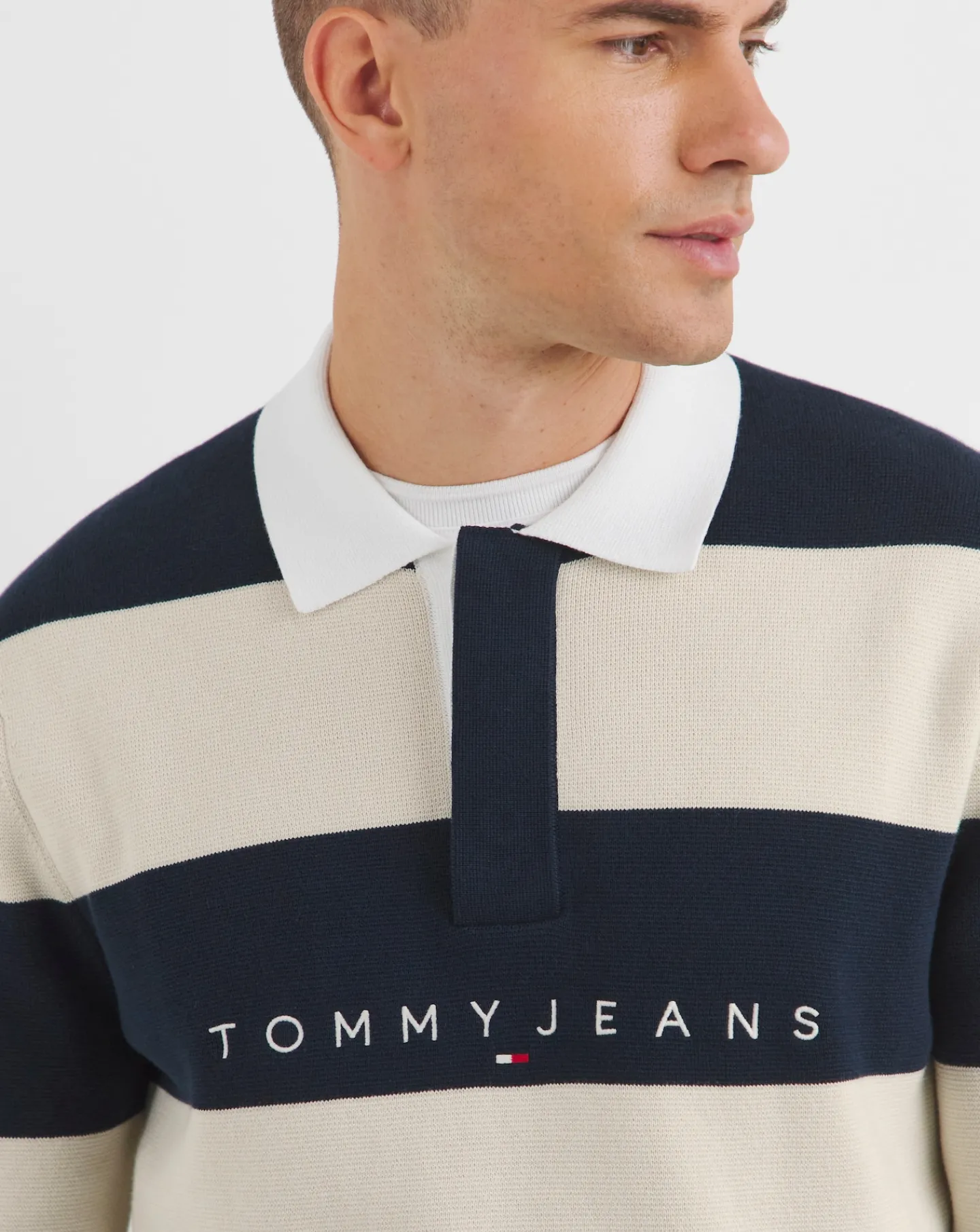 Tommy Jeans Striped Rubgy Polo