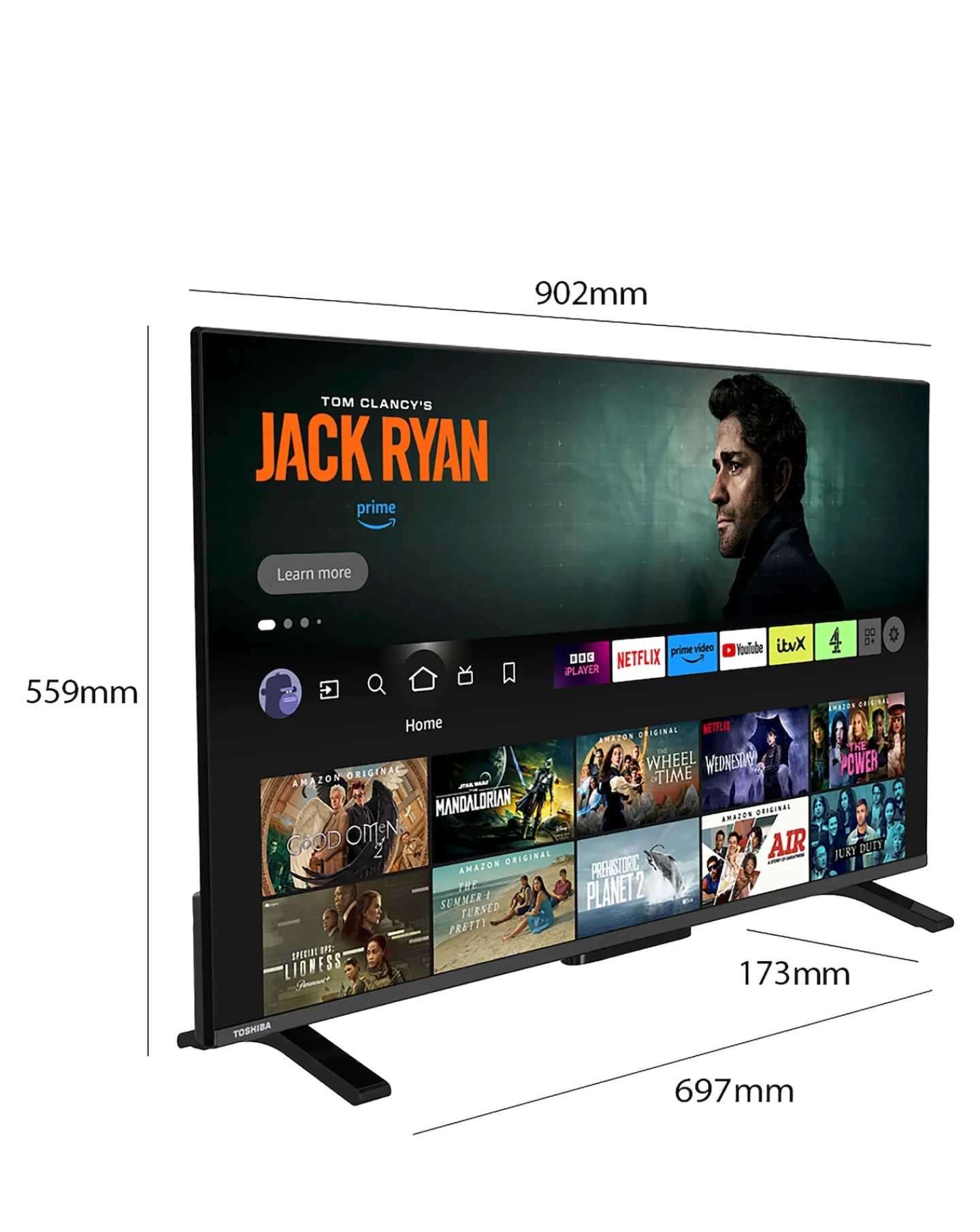 Toshiba 40LF2F53DB 40in Smart Full HD Fire TV with Amazon Alexa