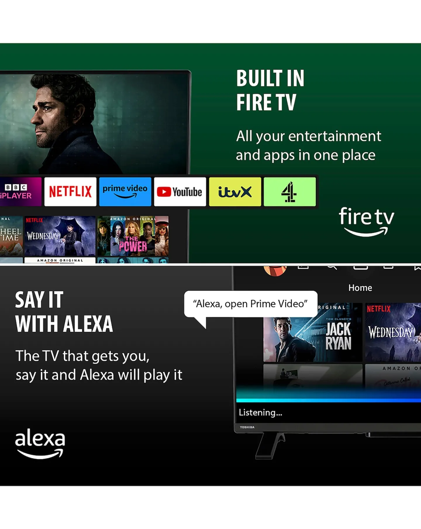 Toshiba 40LF2F53DB 40in Smart Full HD Fire TV with Amazon Alexa