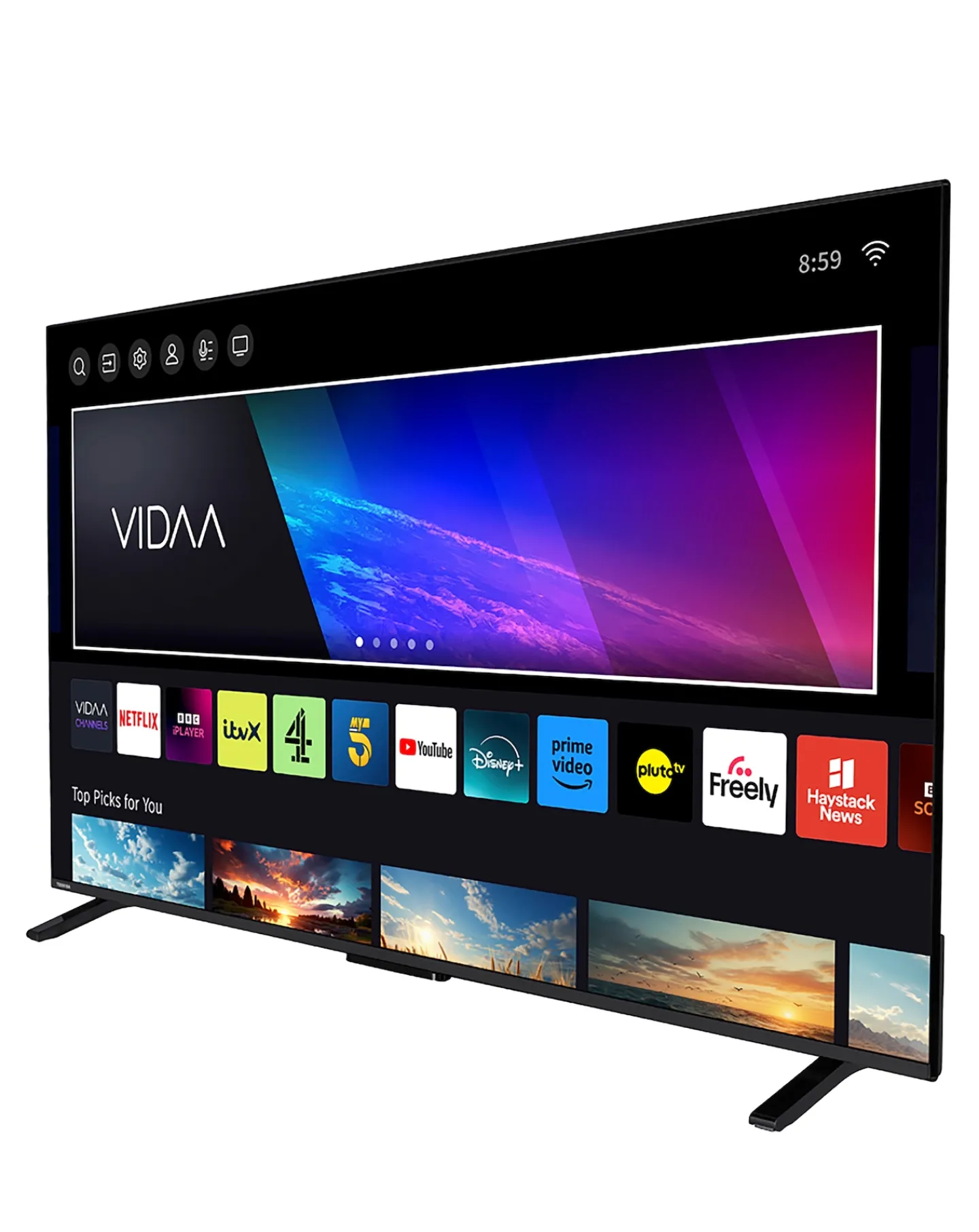 Toshiba 65UV2F53DBU 65in Smart TV 4K UHD HDR LCD Freely TV with Amazon Alexa