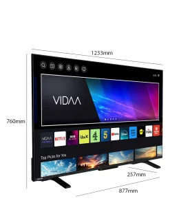 Toshiba 55UV2F53DBU 55in Smart TV 4K UHD HDR LCD Freely TV with Amazon Alexa