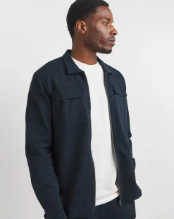 Jacamo Twill Zip Harrington Jacket Reg