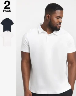 Jacamo Two Pack Pure Cotton Jersey Polo
